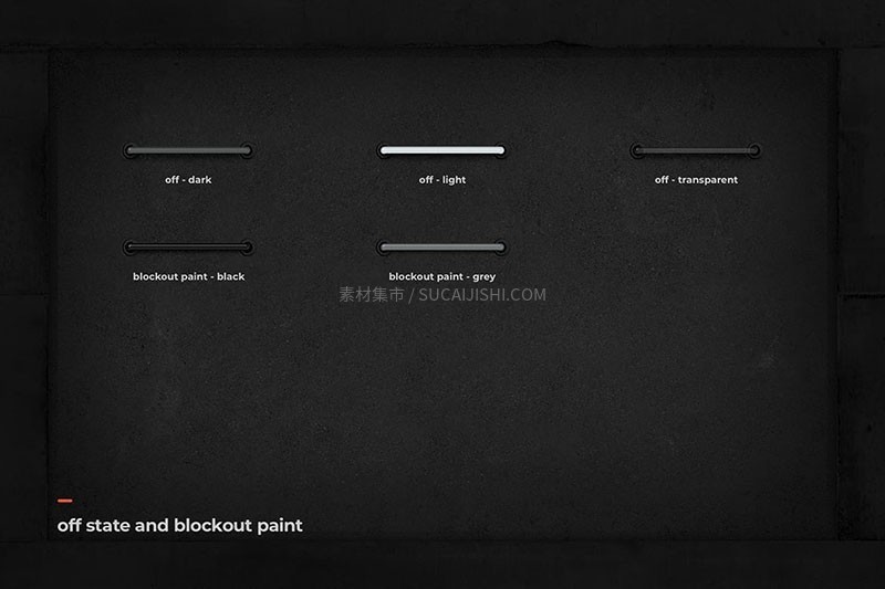酒吧招牌霓虹灯特效PS样式模板
